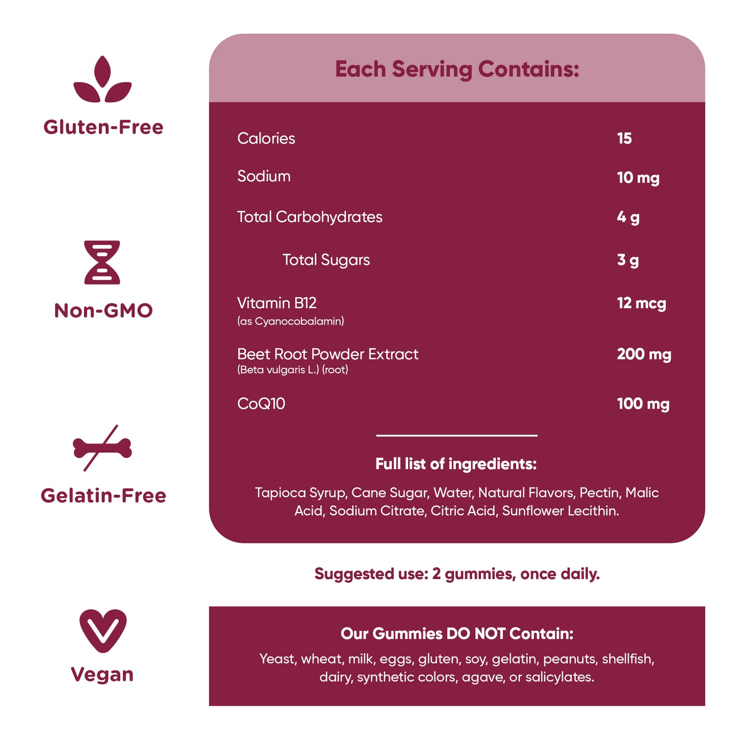 Goli Nutrition Beets Cardio Vitamin Gummies