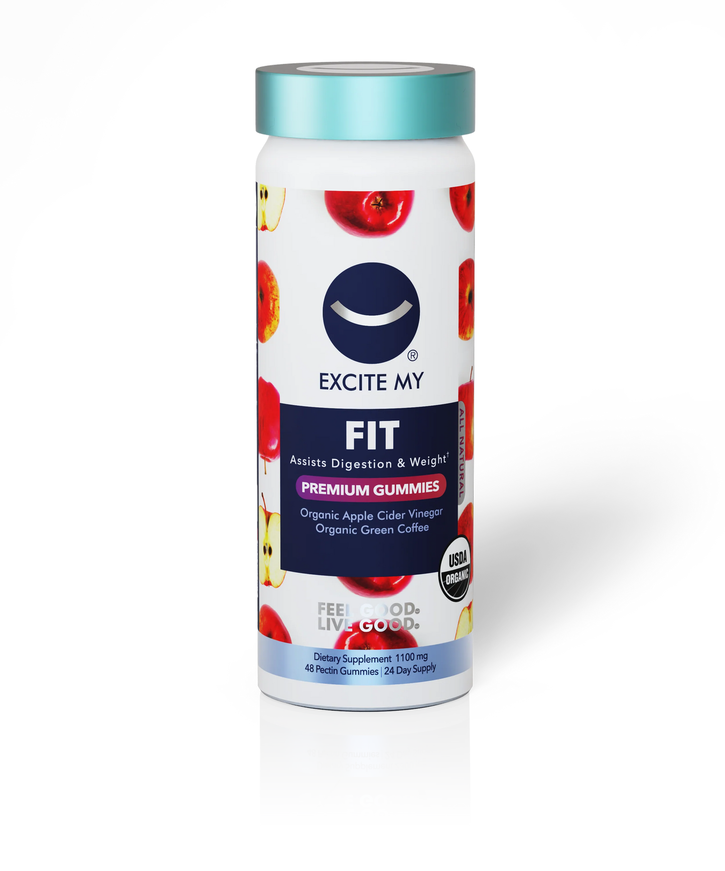 Excite My FIT Gummies – Organic Apple Cider Vinegar with Green Coffee