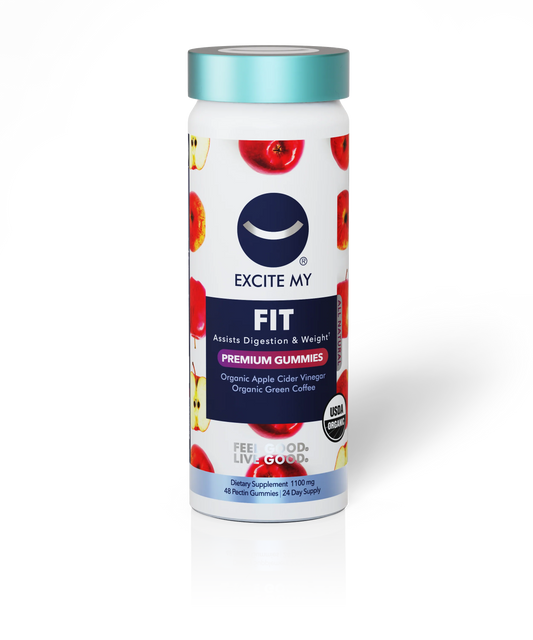 Excite My FIT Gummies – Organic Apple Cider Vinegar with Green Coffee
