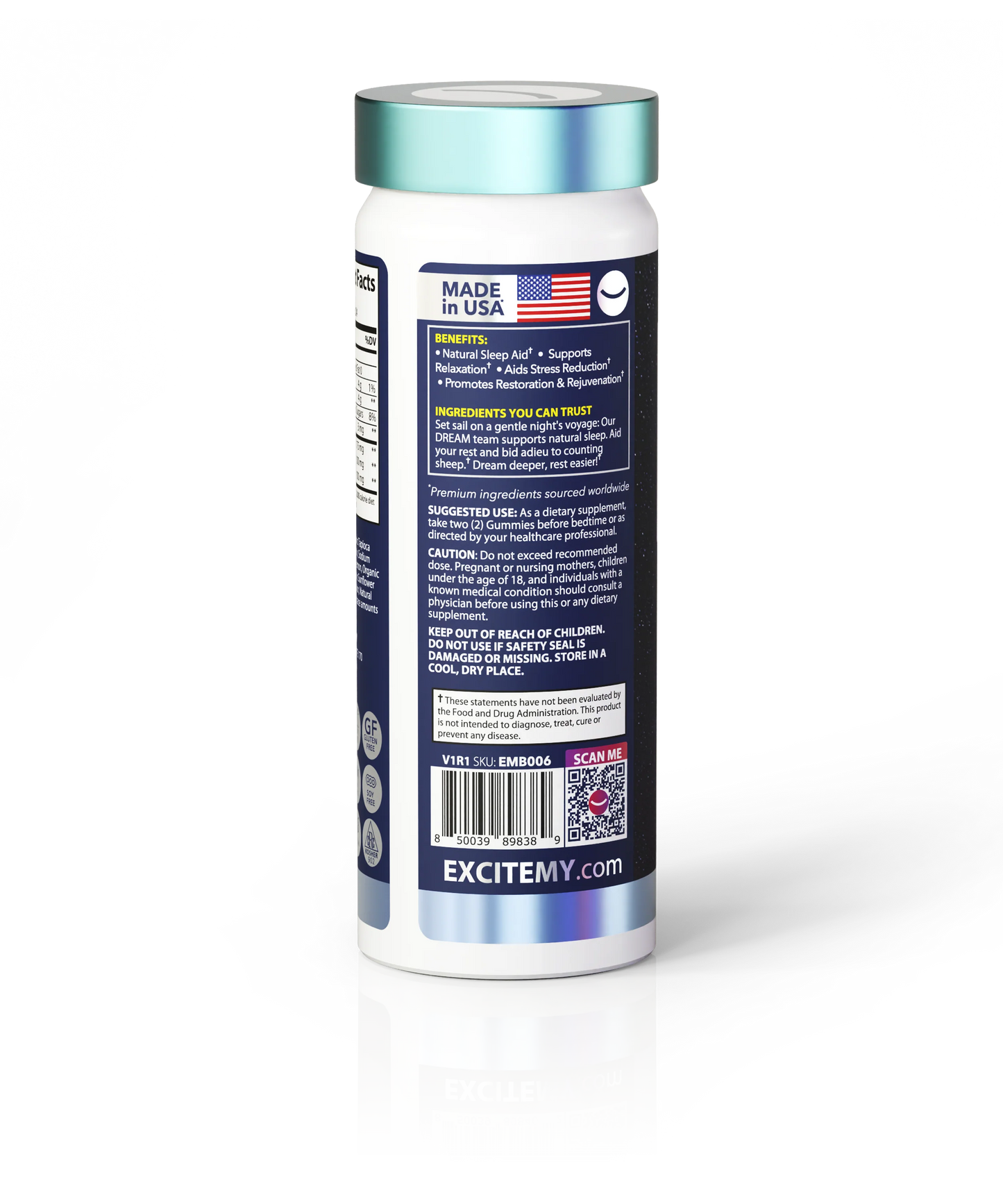 Excite My Dream Gummies - Natural Sleep Aid