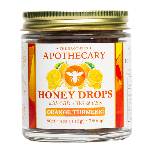 Brother's Apothecary Orange Turmeric Honey Drops CBD, CBG, & CBN