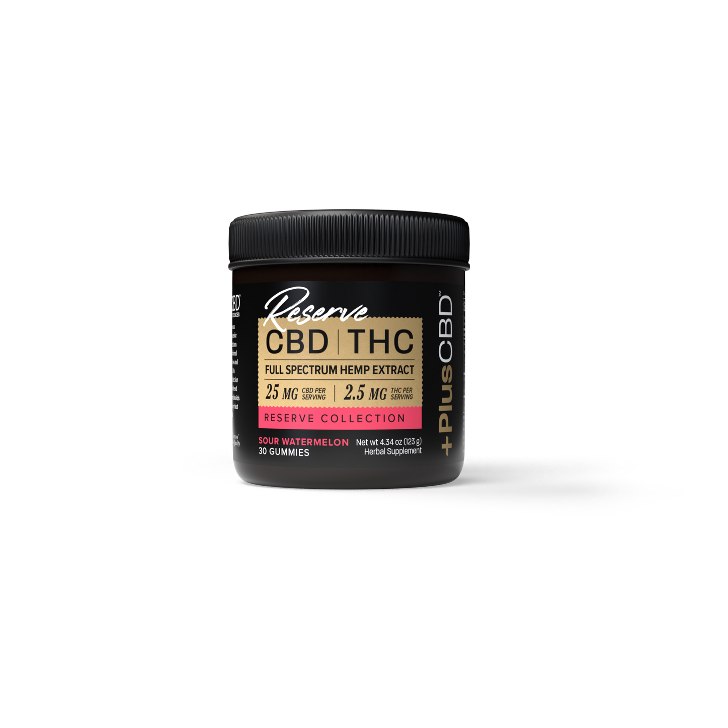 PlusCBD Reserve Full Spectrum Sour Watermelon Gummies - 30 ct